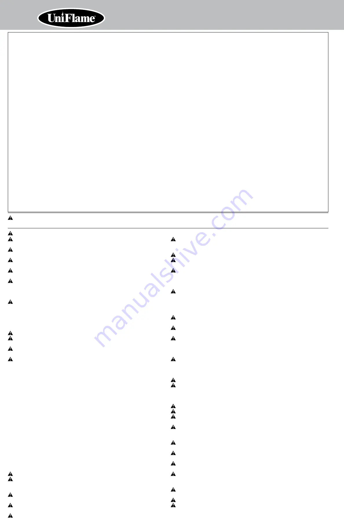 Uniflame EBC1252W Owner'S Manual Download Page 12