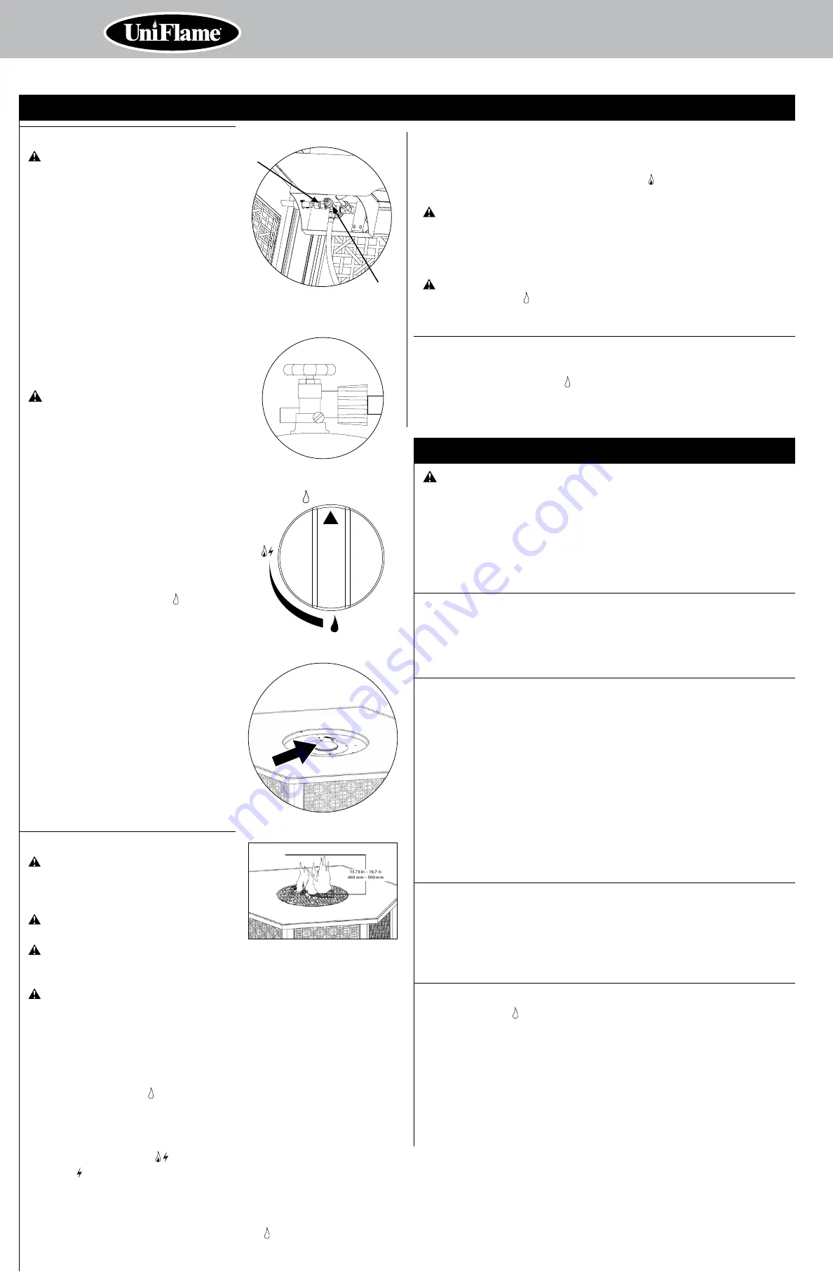 Uniflame GAD1374 Series Скачать руководство пользователя страница 8