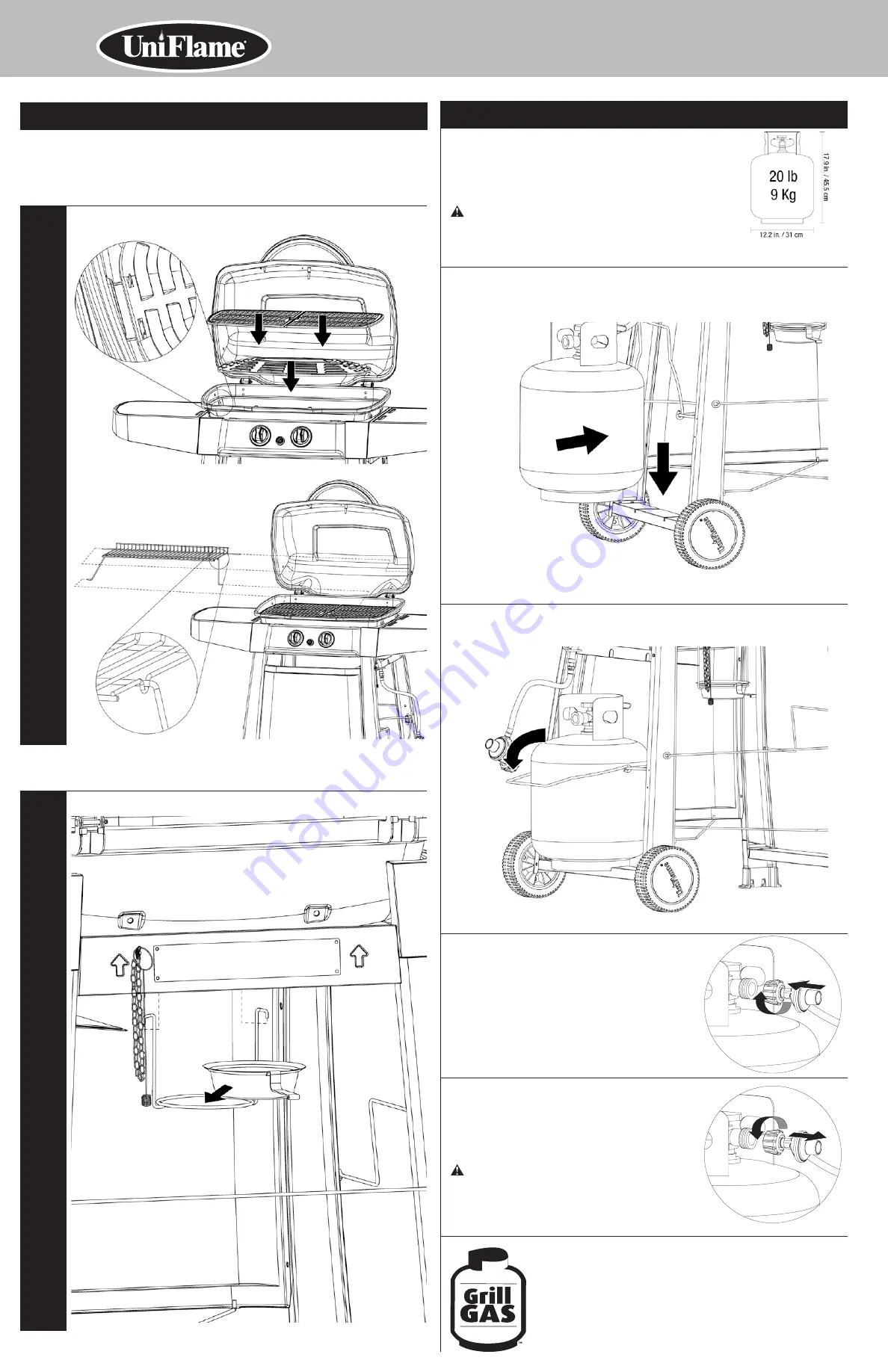 Uniflame GBC1025WE-C Owner'S Manual Download Page 8