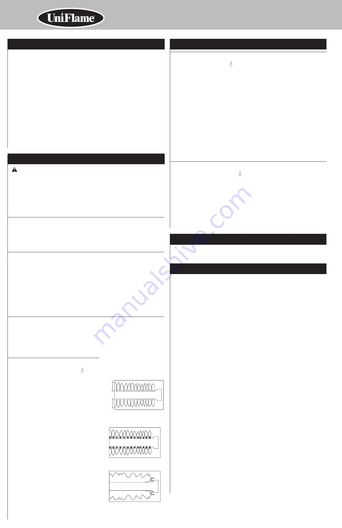 Uniflame GBC1030WRS-C Owner'S Manual Download Page 10