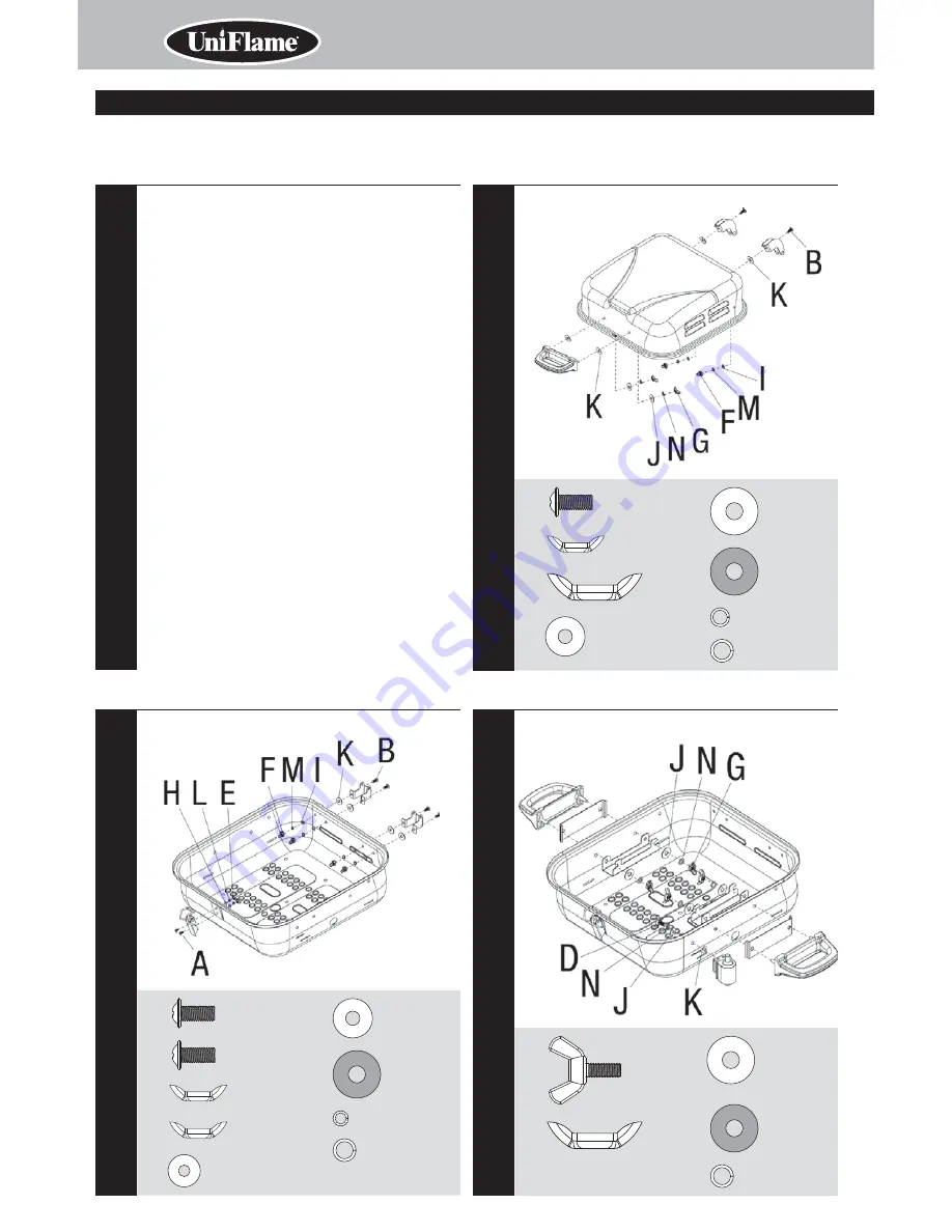 Uniflame GBT702W Owner'S Manual Download Page 4