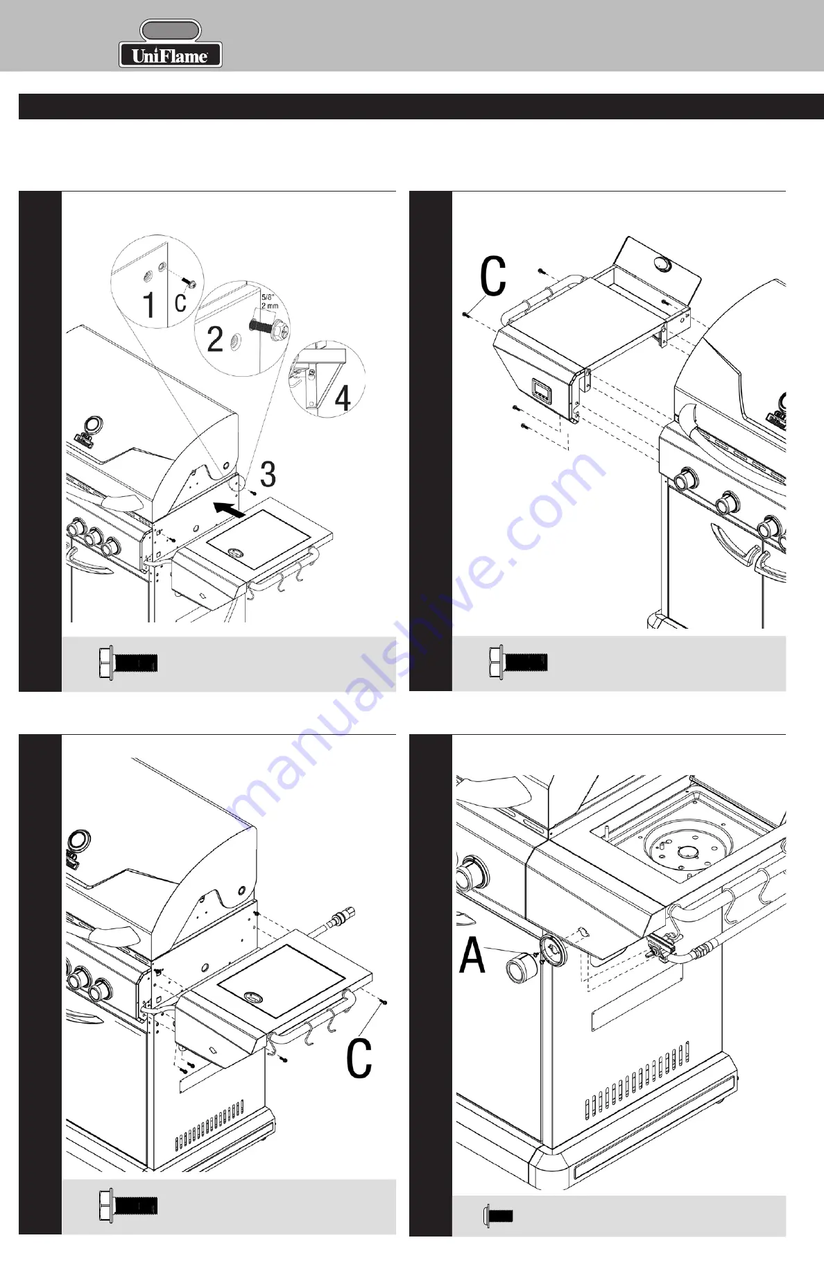 Uniflame Gold GBC873WNG Owner'S Manual Download Page 8