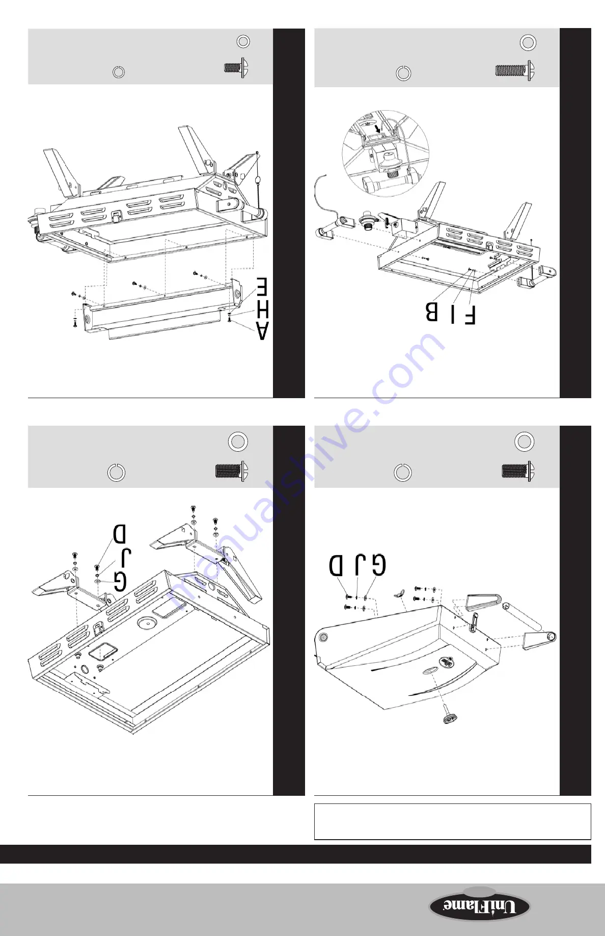 Uniflame Gold HBT822W Owner'S Manual Download Page 13