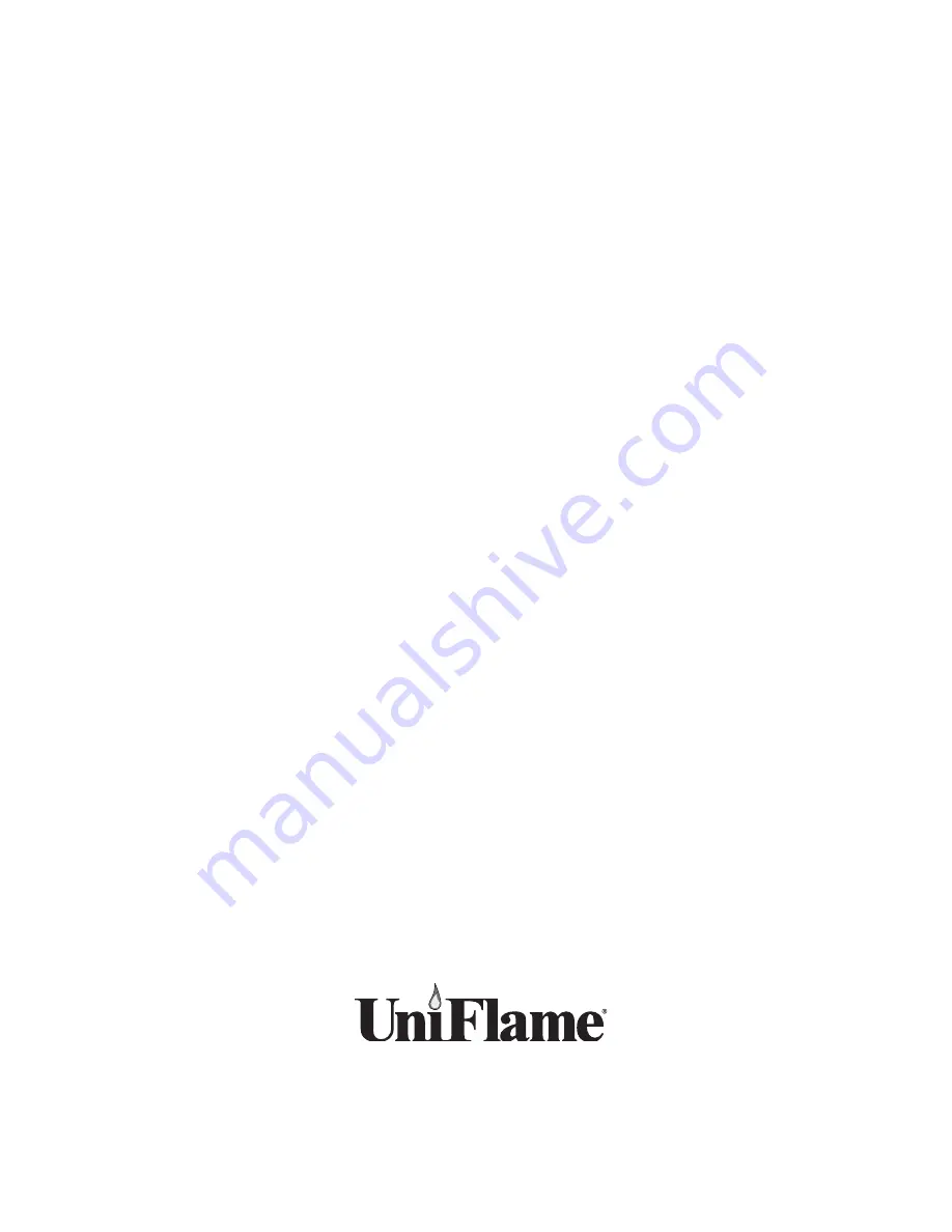 Uniflame NBC1712C Owner'S Manual Download Page 24