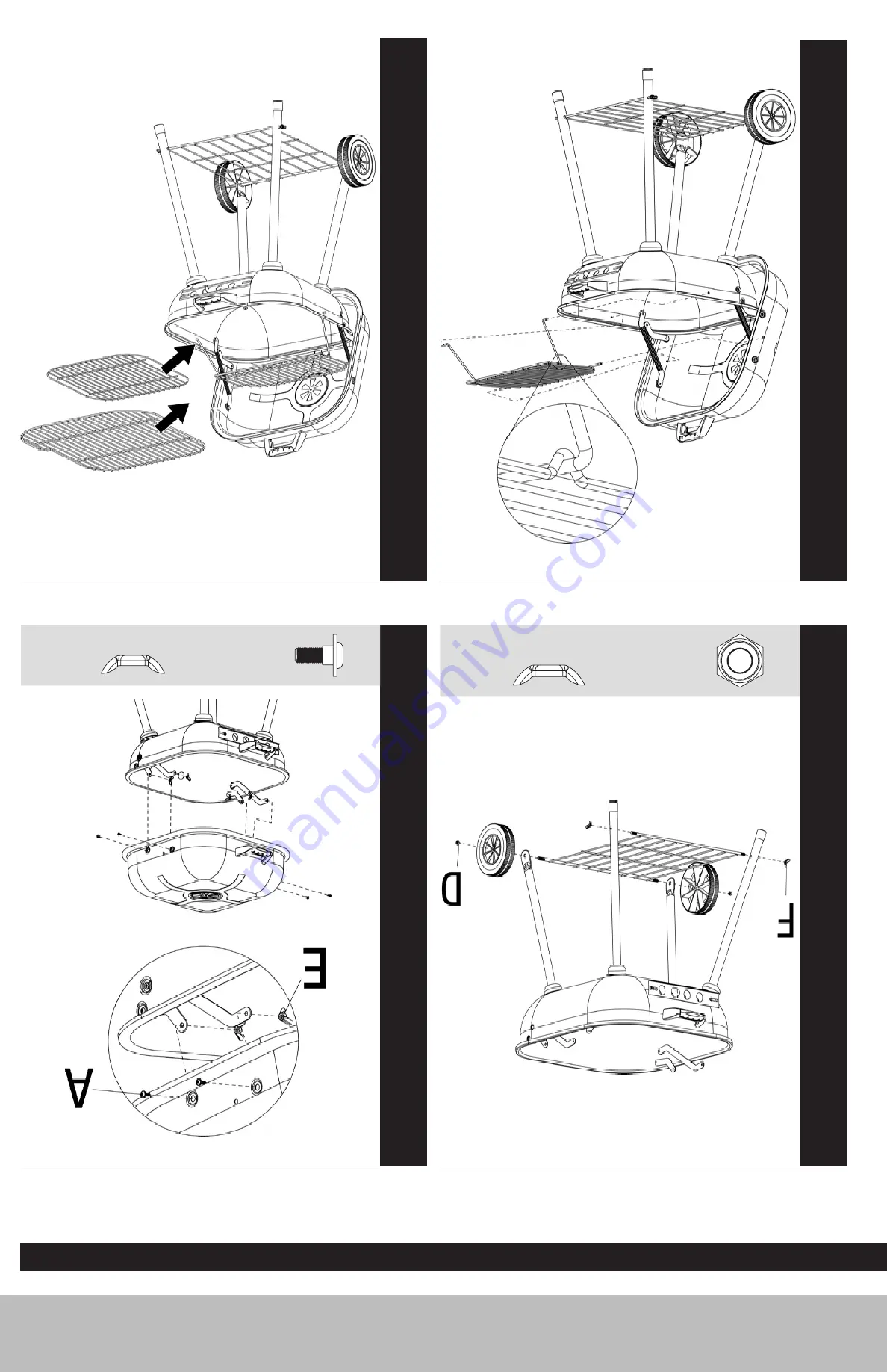 Uniflame Outdoor Charcoal Barbecue Grill CBC701W Скачать руководство пользователя страница 12