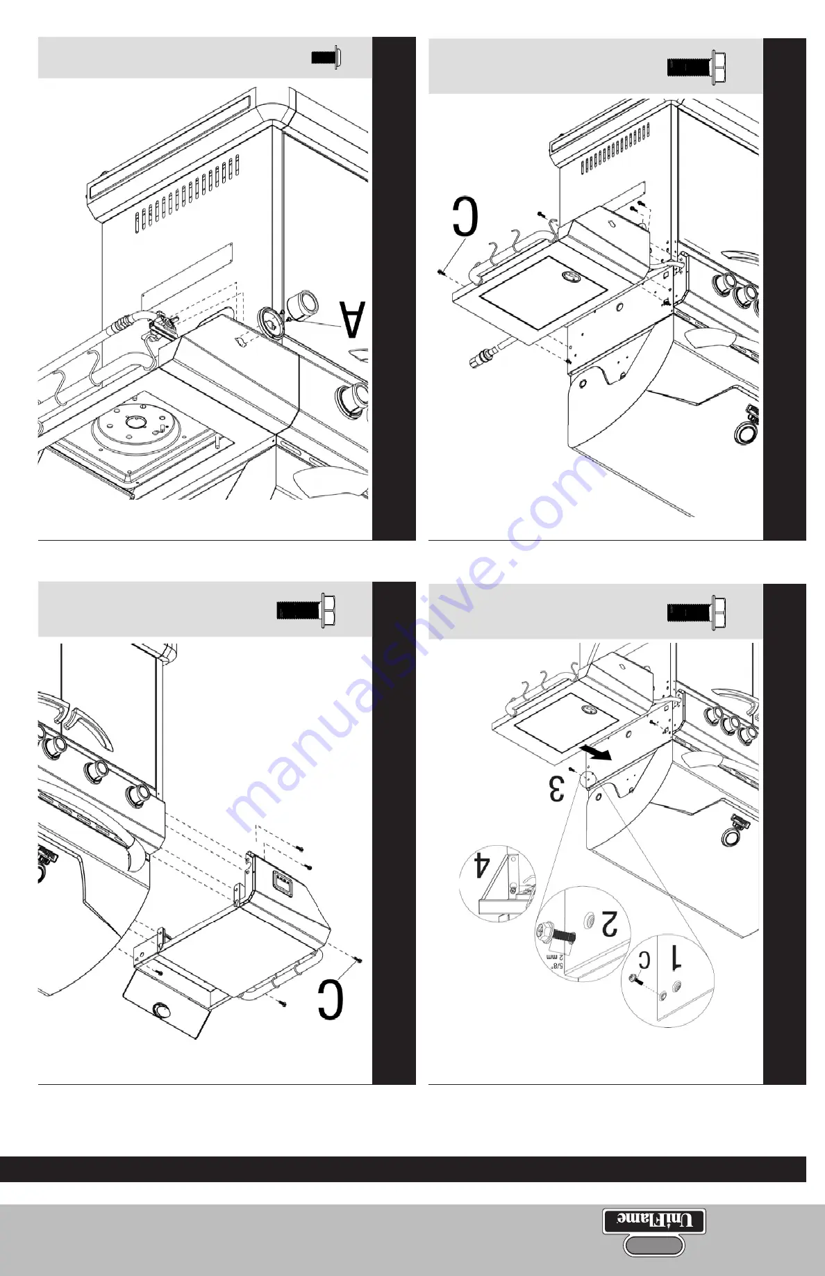 Uniflame Outdoor Natural Gas Barbecue Grill GBC873WNG Owner'S Manual Download Page 25