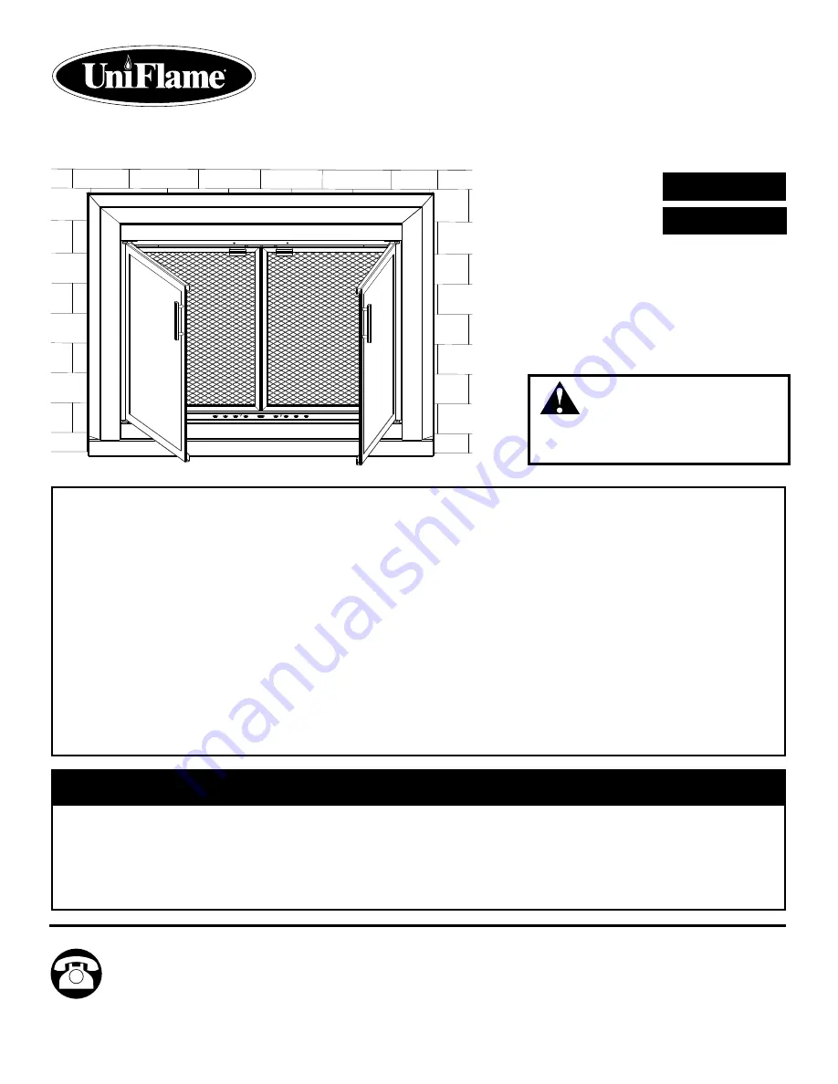 Uniflame UFPDS1101BLK Manual Download Page 25