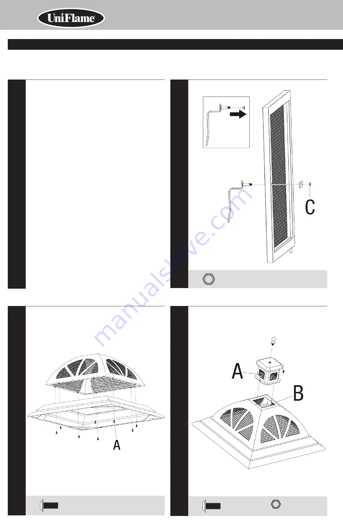 Uniflame WAF1060W-C Owner'S Manual Download Page 4