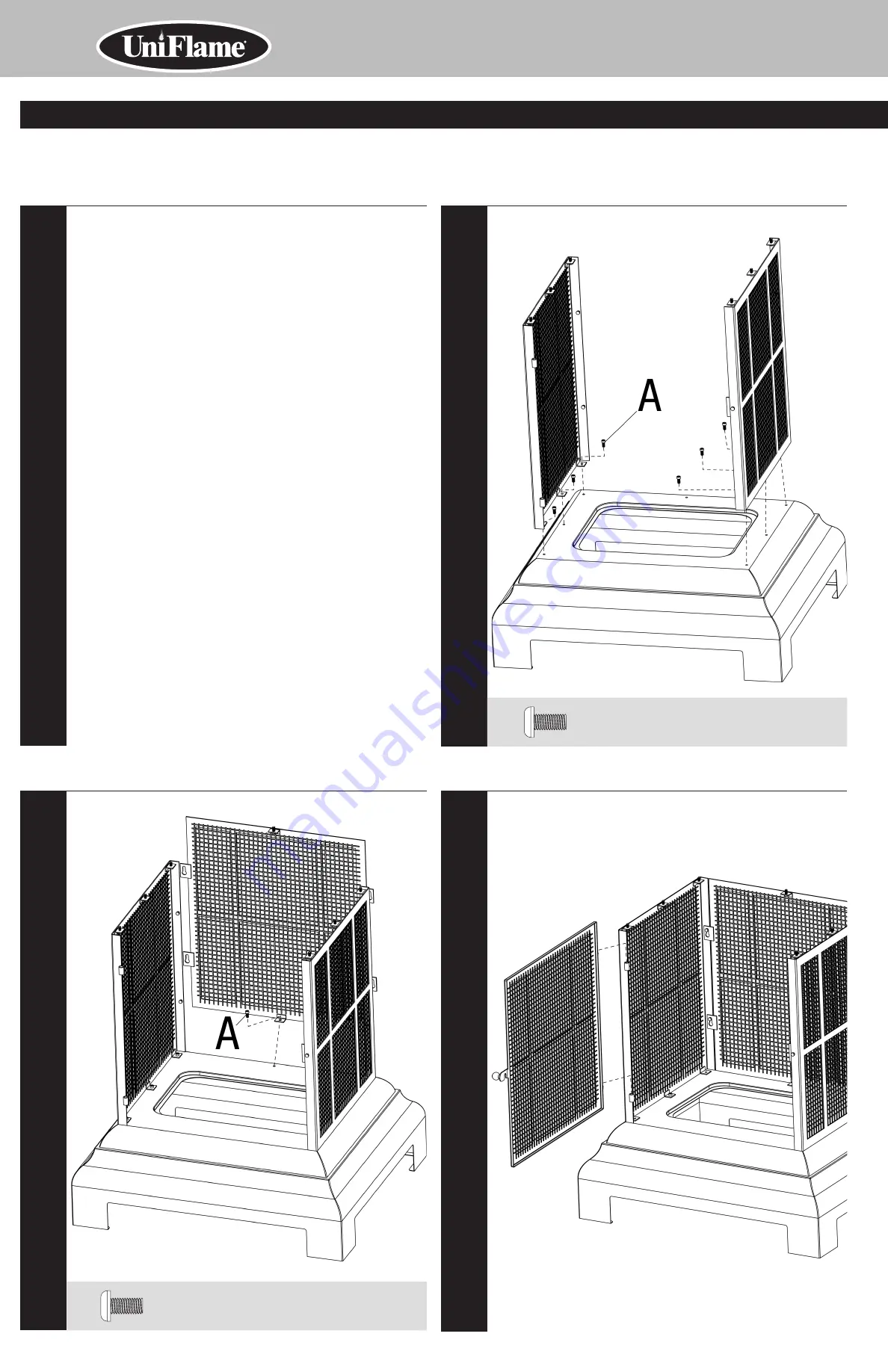 Uniflame WAF501CS Owner'S Manual Download Page 4