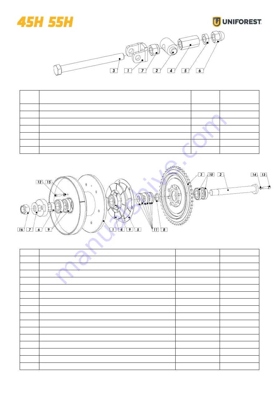 Uniforest 45H Instructions For Use Manual Download Page 31