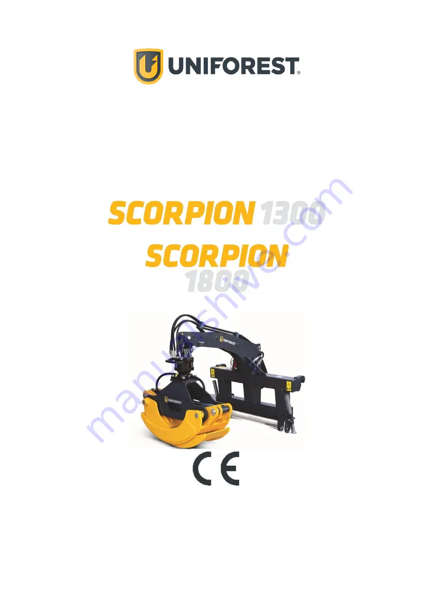 Uniforest SCORPION 1300 Instructions For Use Manual Download Page 1