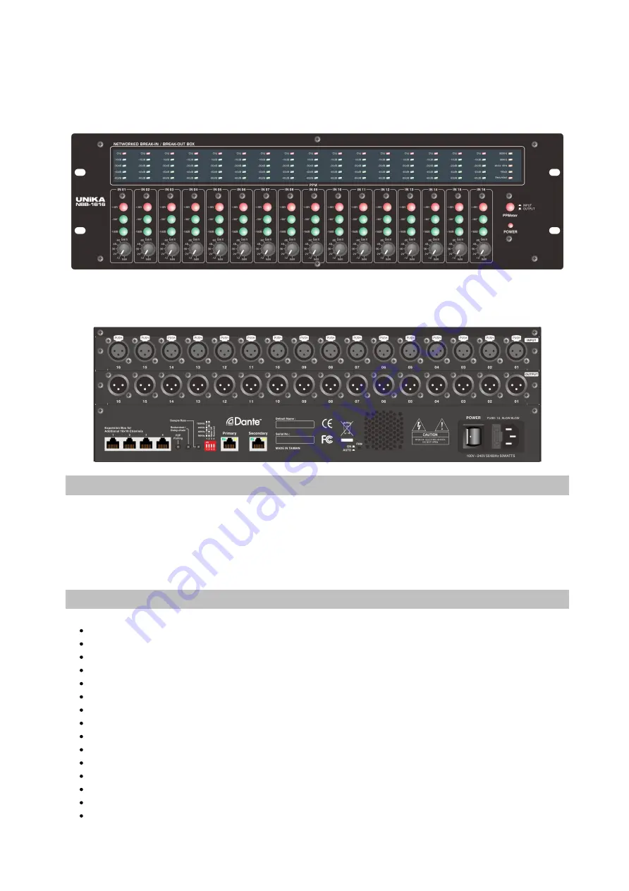 Unika NBB-1616 Manual Download Page 1