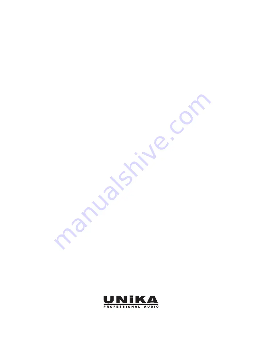 Unika PS-5000 Manual Download Page 16