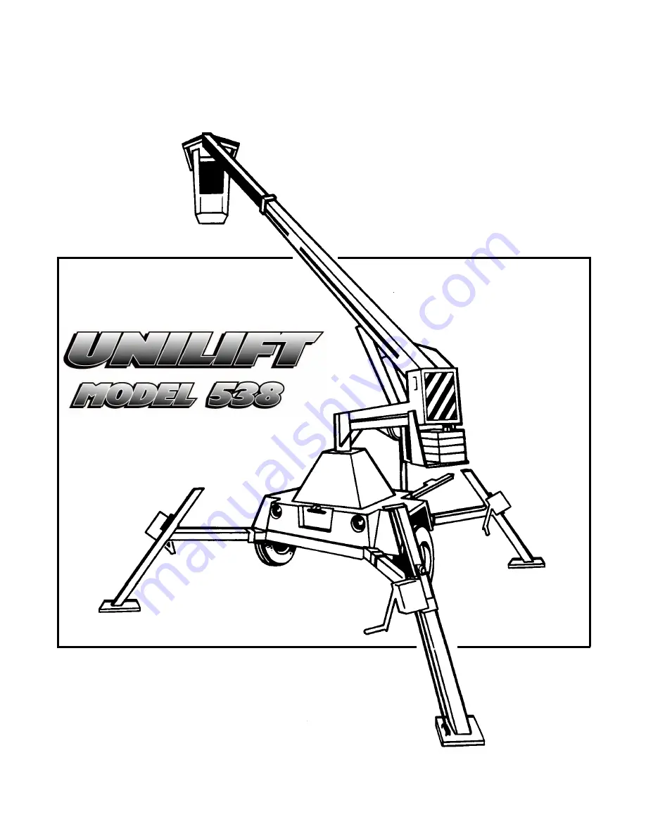 Unilift 538 Operator'S Manual Download Page 1