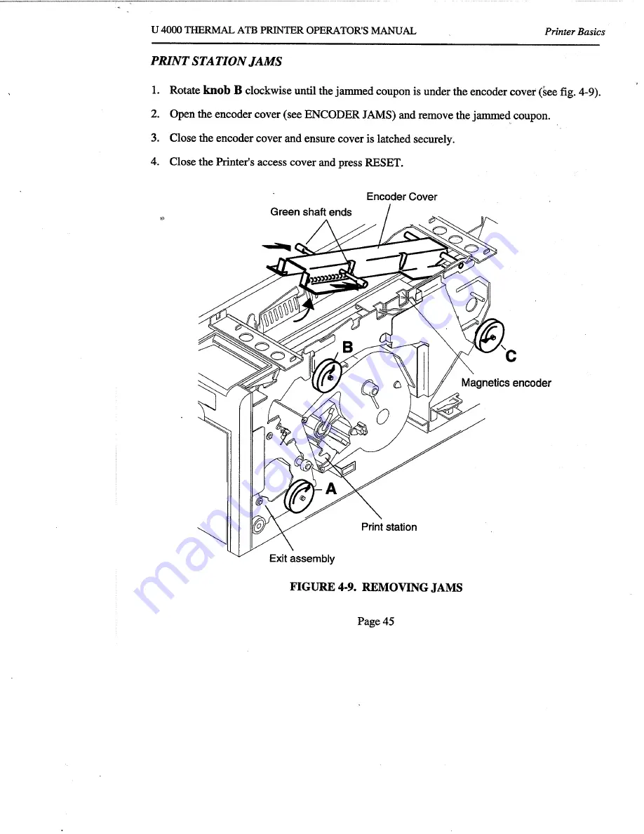 Unimark U 4000 Operator'S Manual Download Page 49