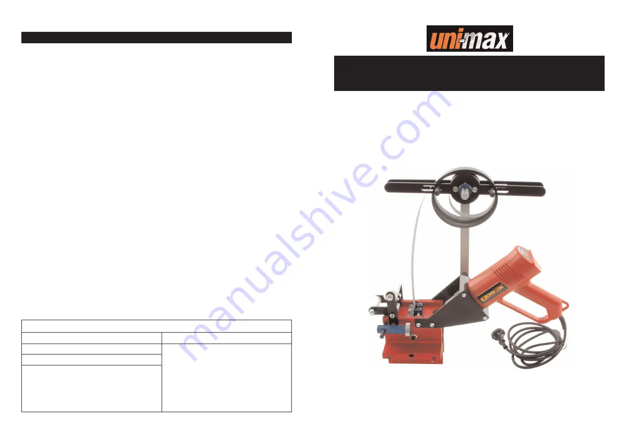 Unimax role-plus Скачать руководство пользователя страница 1