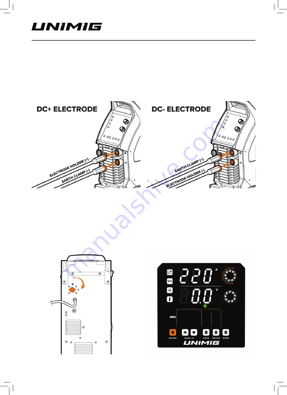 Unimig RAZOR COMPACT 250 Operating Manual Download Page 40