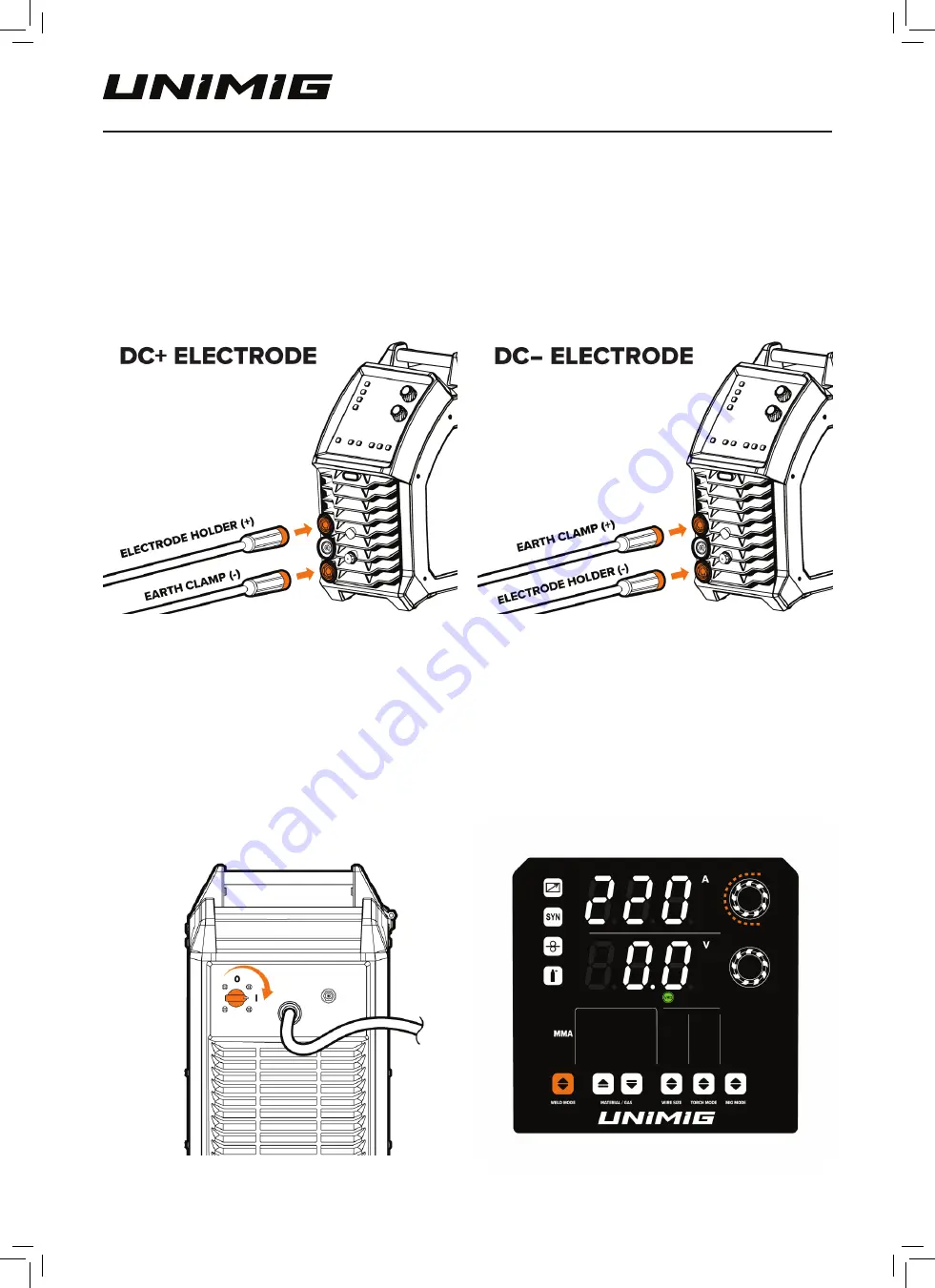 Unimig RAZOR MULTI 250 Operating Manual Download Page 40