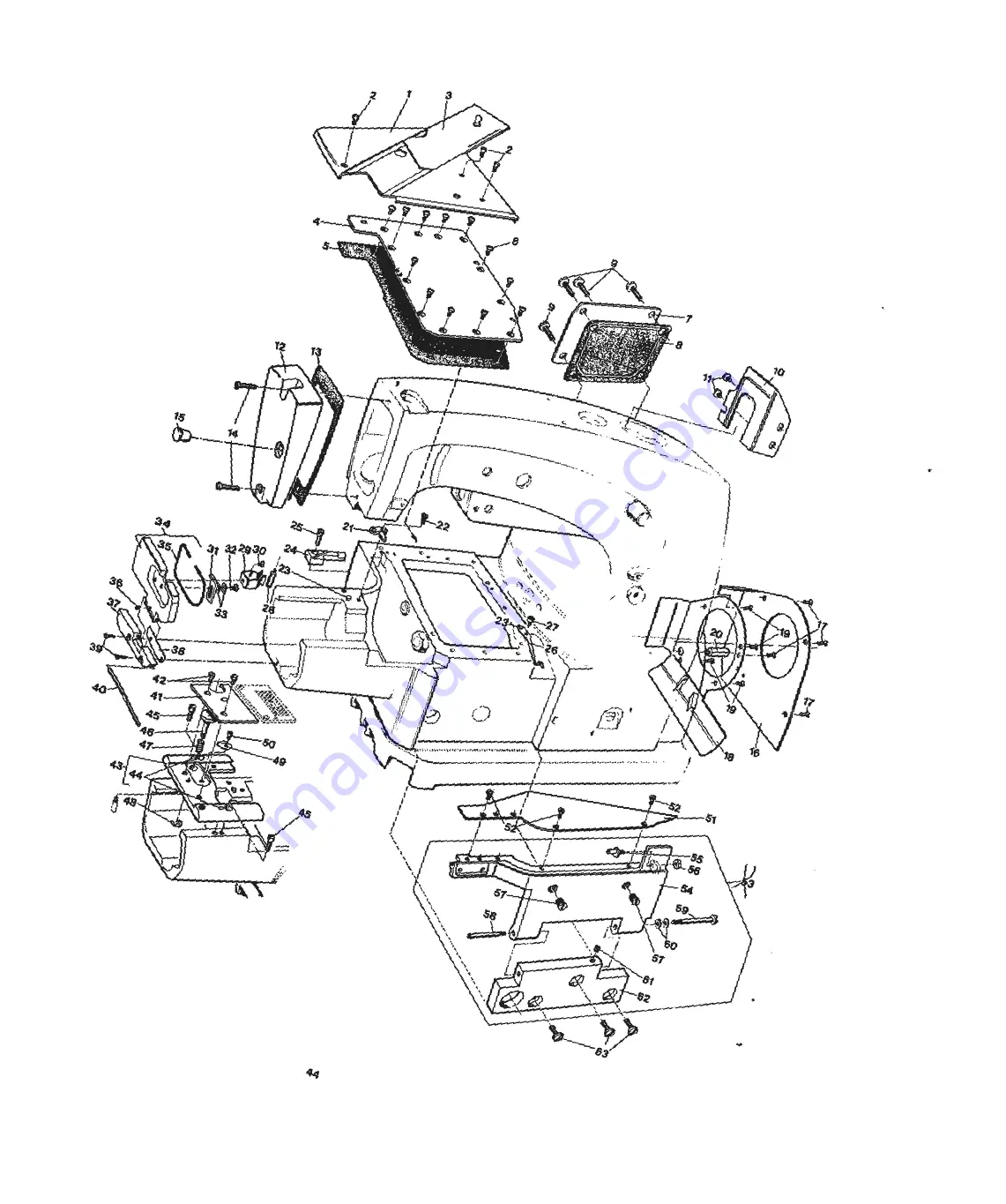 UnionSpecial 34 700 Series Instructions And Illustrated Parts List Download Page 50