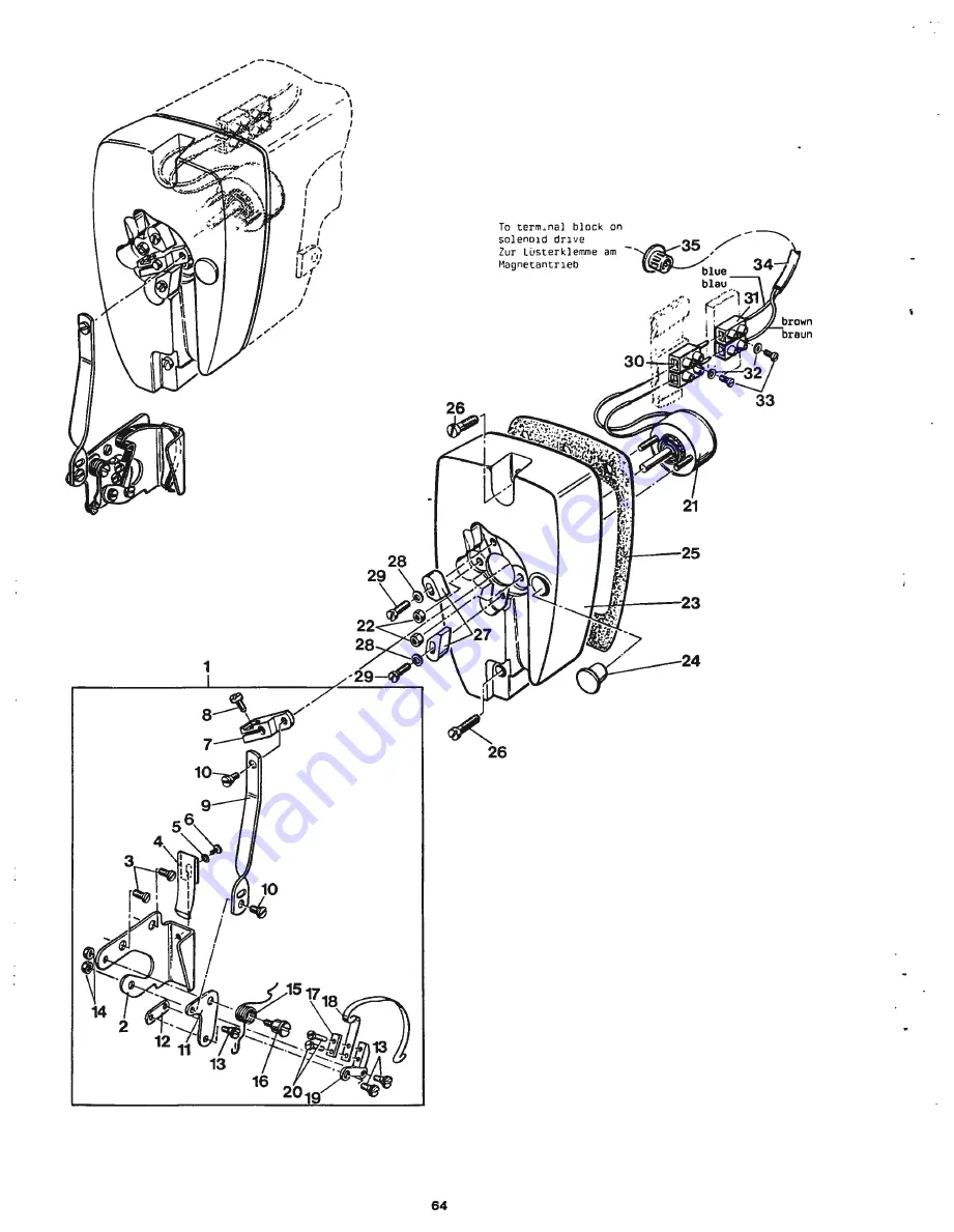 UnionSpecial 34 700 Series Instructions And Illustrated Parts List Download Page 70