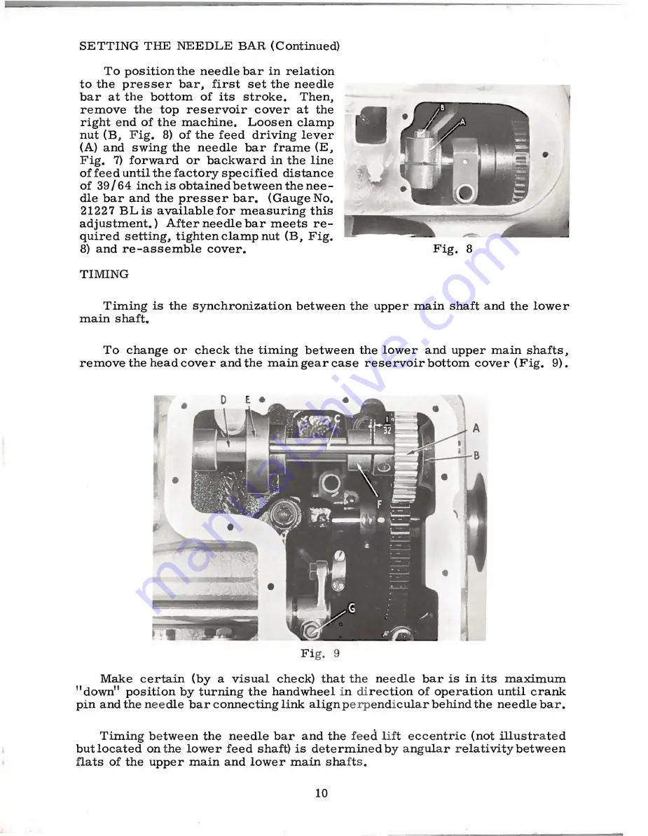 UnionSpecial 61800 Series Instructions For Adjusting And Operating Download Page 12