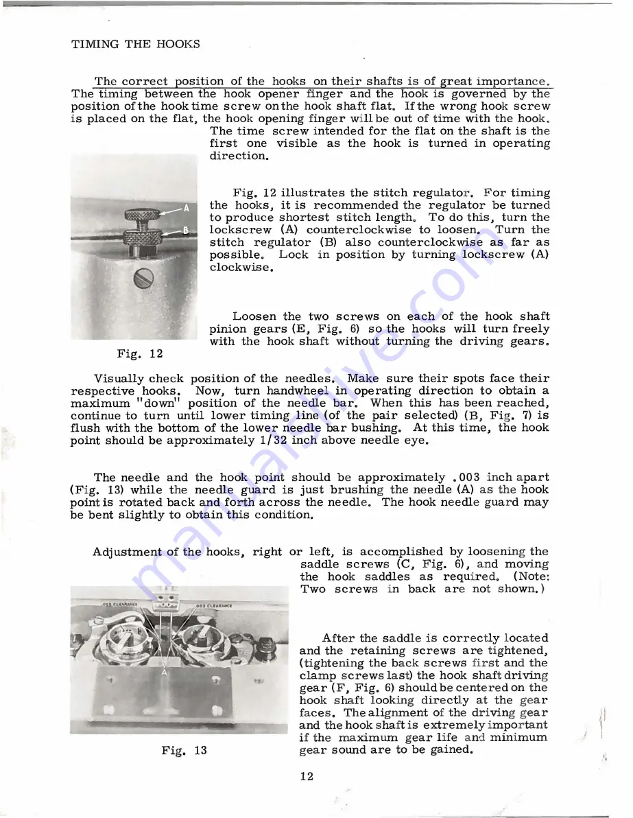 UnionSpecial 61800 Series Instructions For Adjusting And Operating Download Page 14