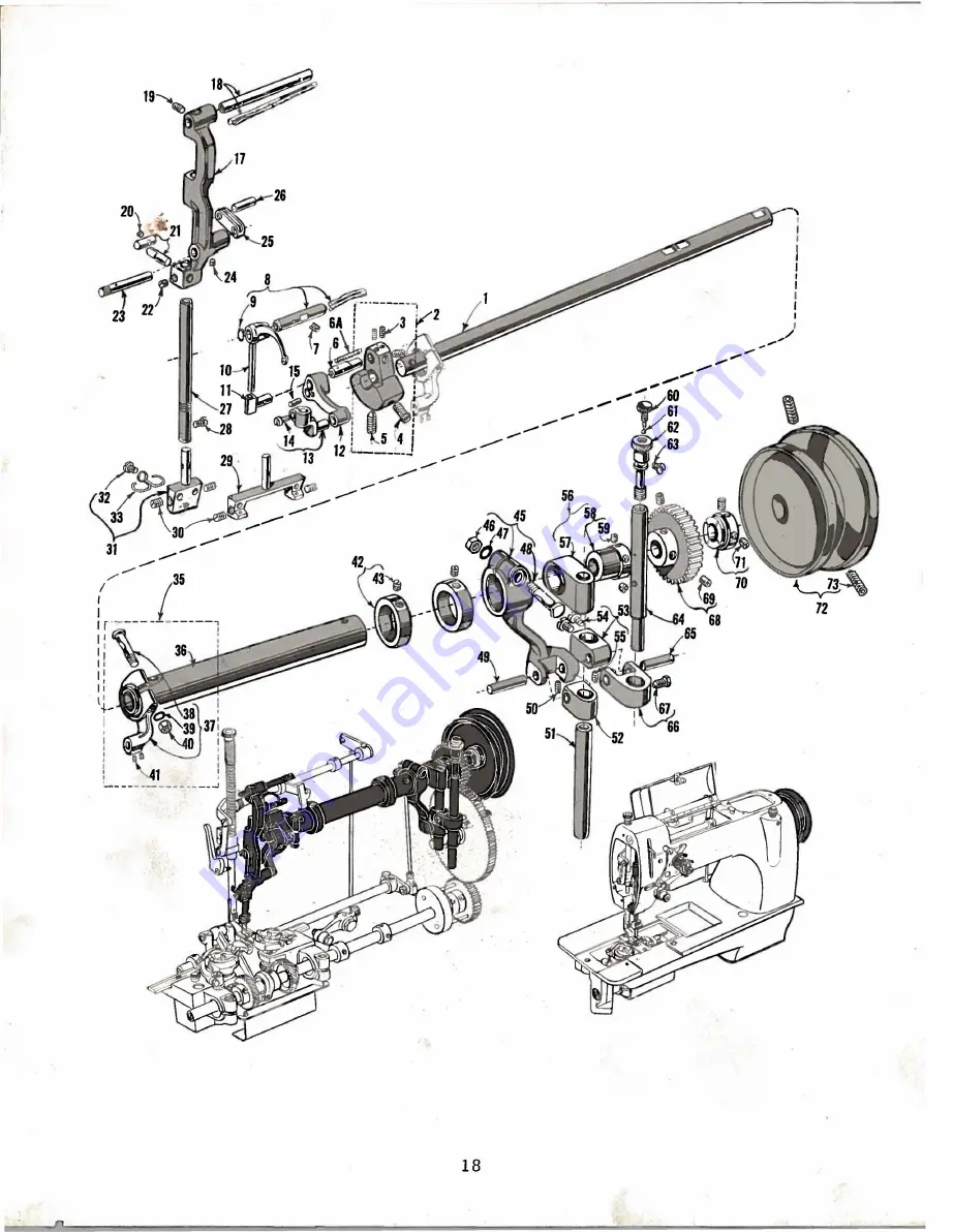 UnionSpecial 61800 Series Instructions For Adjusting And Operating Download Page 20