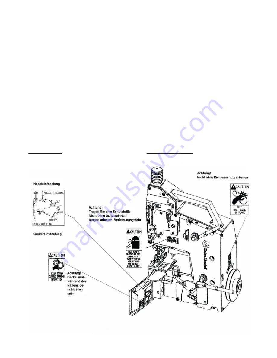 UnionSpecial BM200 Original Instructions Manual Download Page 7