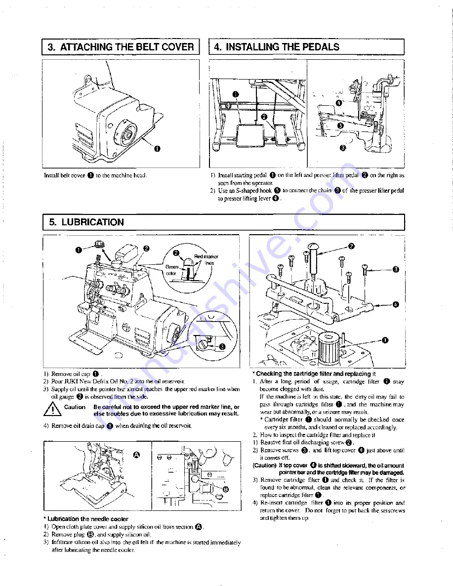 UnionSpecial SP100 Series Adjusting Instructions Download Page 7