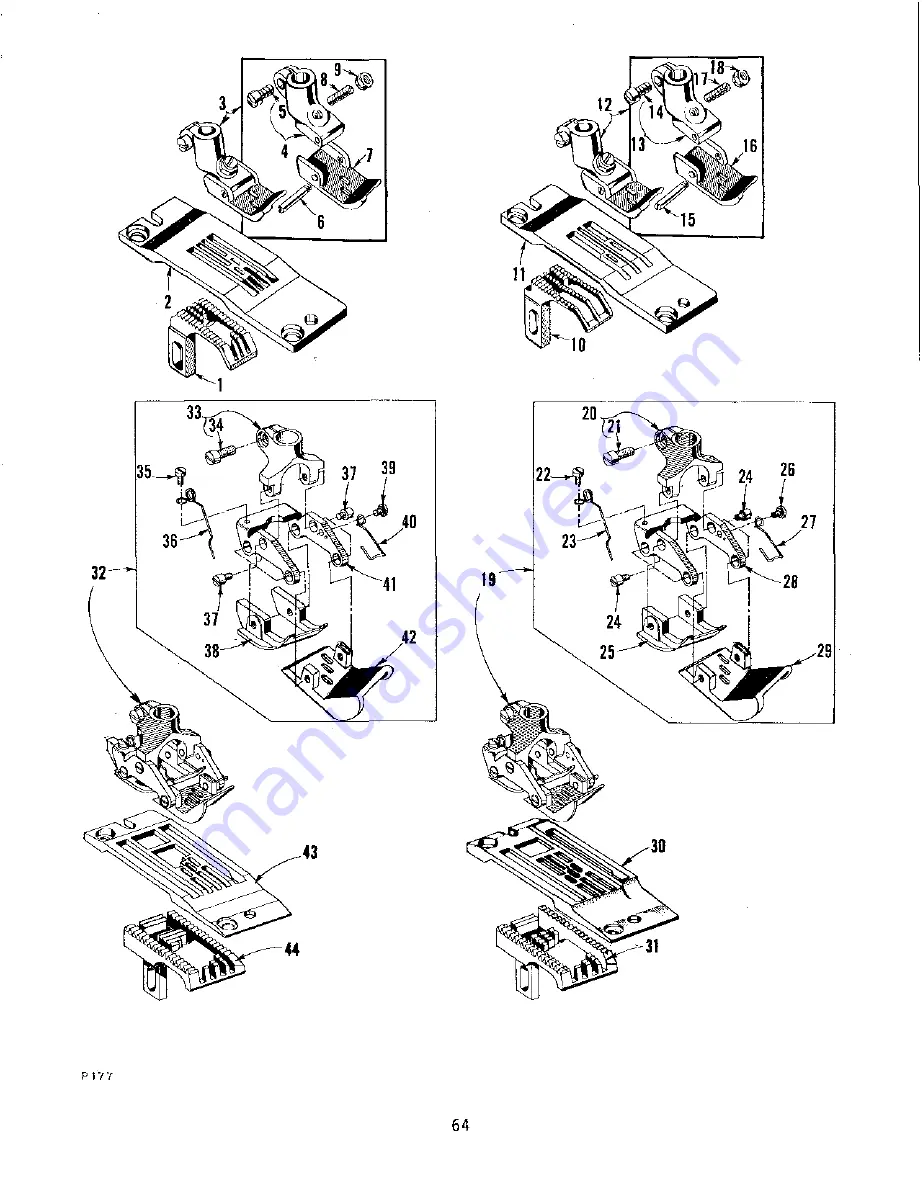 UnionSpecial XF511B100MF Manual Download Page 64