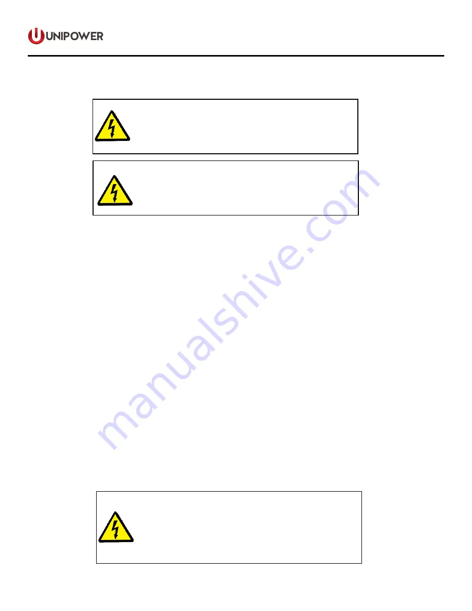 Unipower Scimitar 3000 Series Installation & Operating Manual Download Page 12