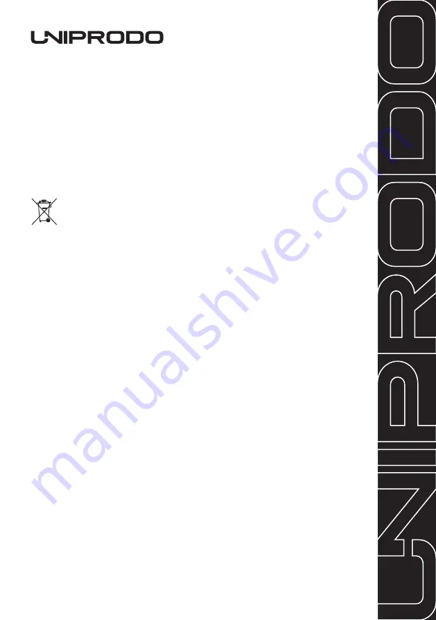 UNIPRODO CON.PAS12-01 User Manual Download Page 19