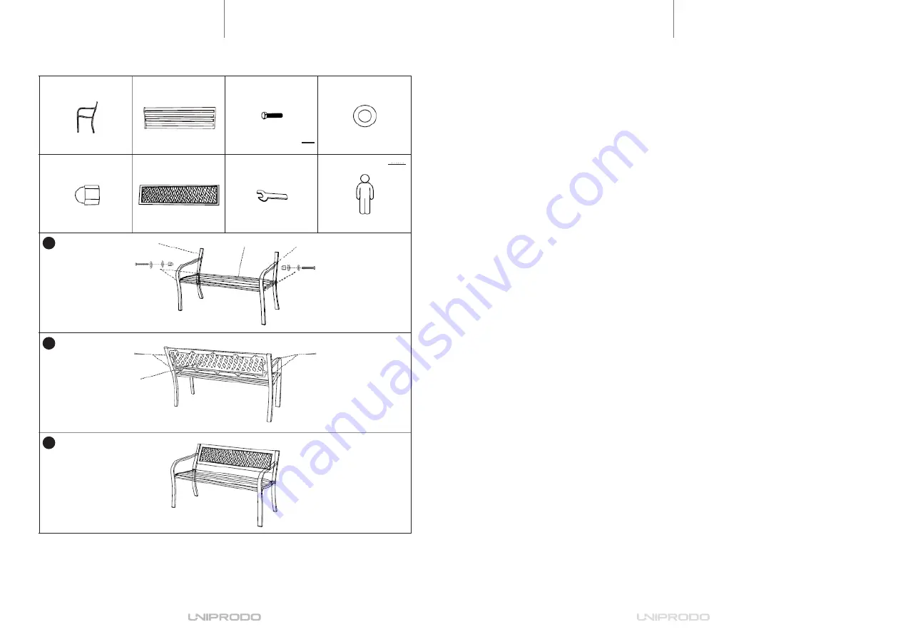 UNIPRODO UNI BENCH 02 Скачать руководство пользователя страница 6