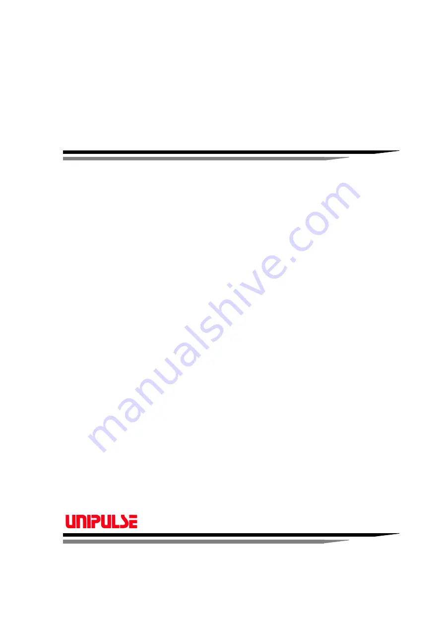 Unipulse F701 Operation Manual Download Page 1