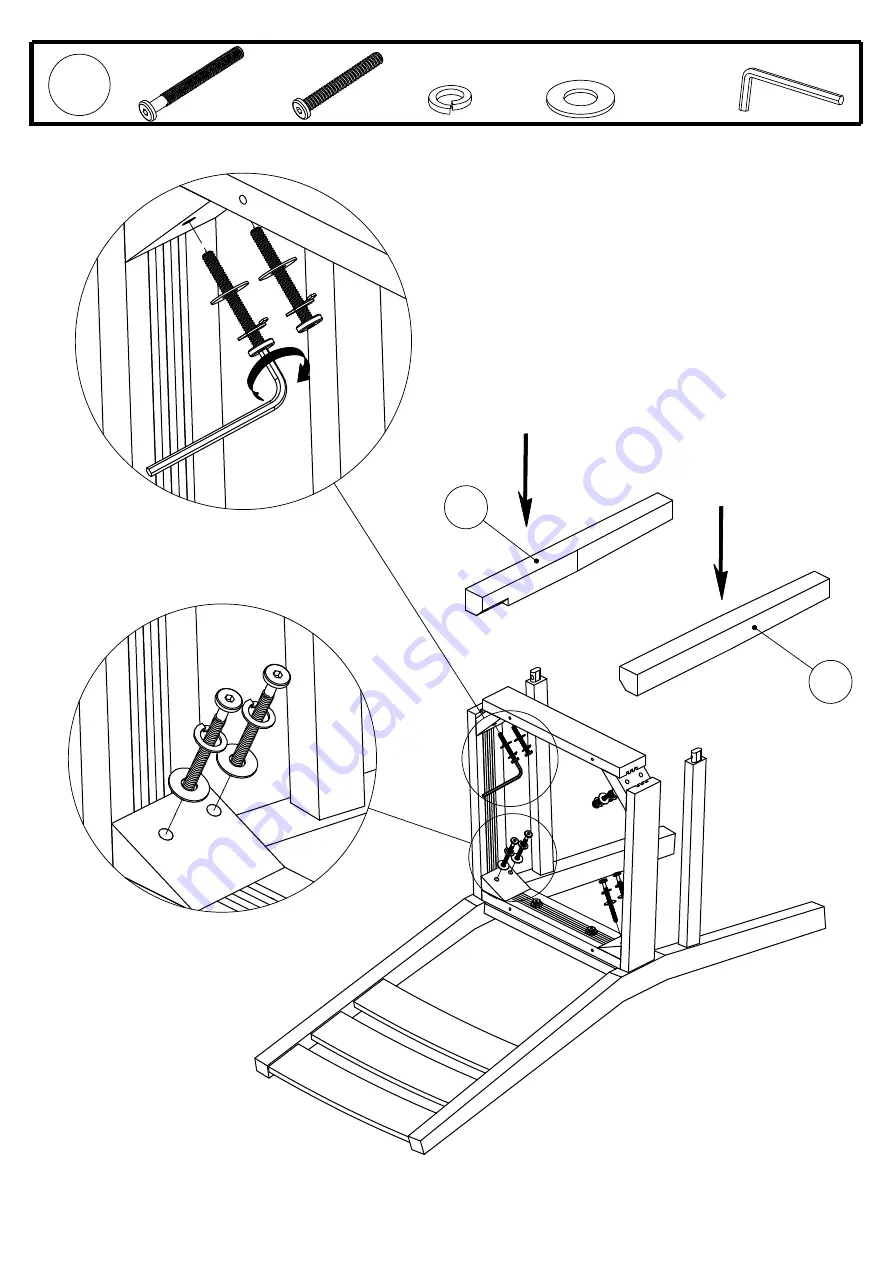 Unique Furniture Nors Chair 708-157-1042 Assembly Instruction Manual Download Page 6