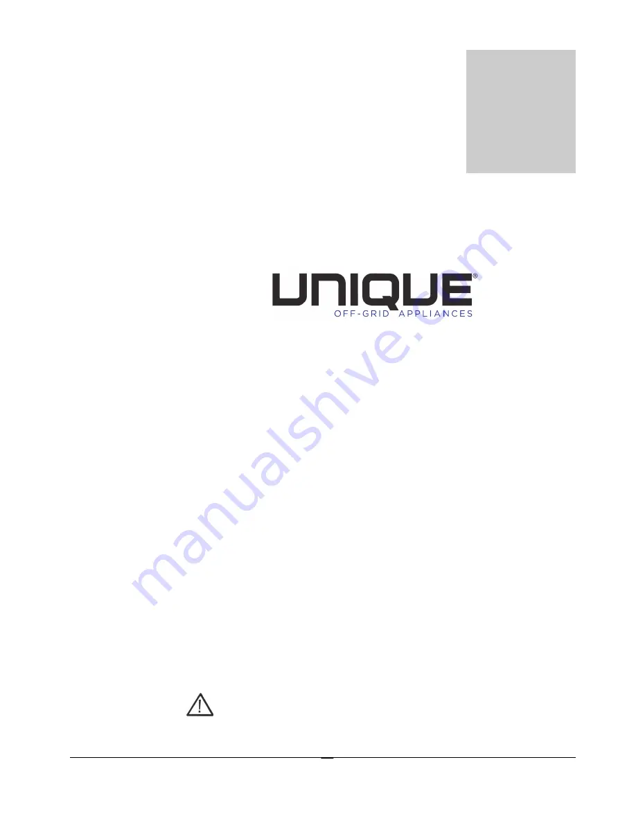 Unique UGP 18F Owner'S Manual Download Page 22