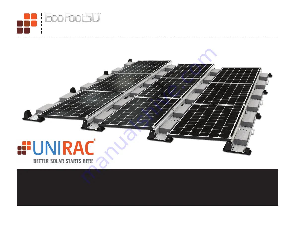 UNIRAC EcoFoot5DTM Installation Manual Download Page 1