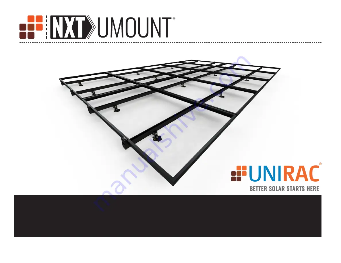 UNIRAC NXT UMOUNT Скачать руководство пользователя страница 1