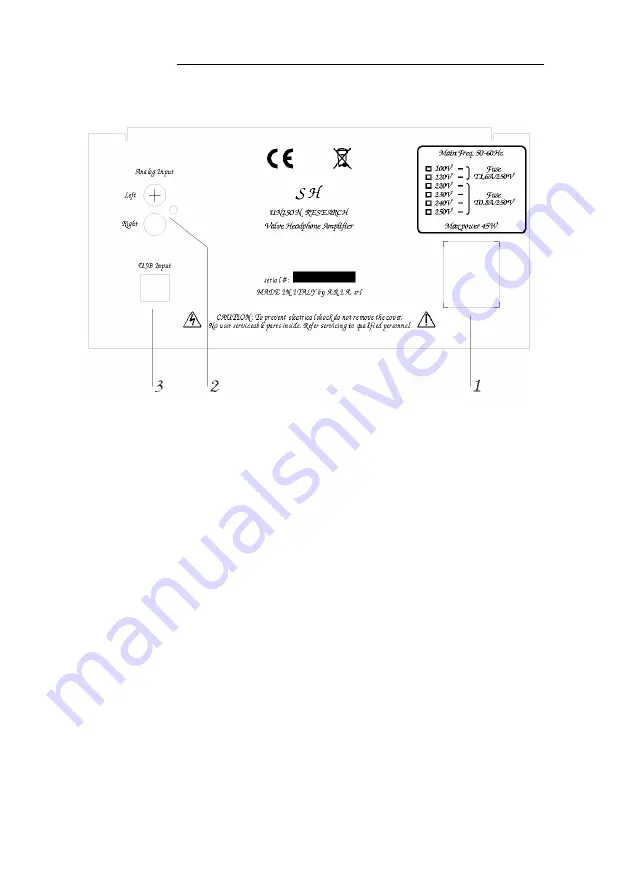 Unison Research SH User Manual Download Page 6