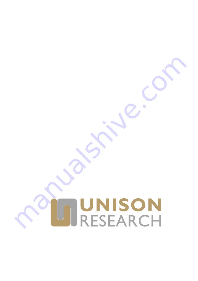 Unison Research Unico 90 Instruction Manual Download Page 1