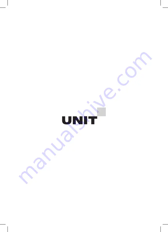 Unit UEK-274 Instruction Manual Download Page 20