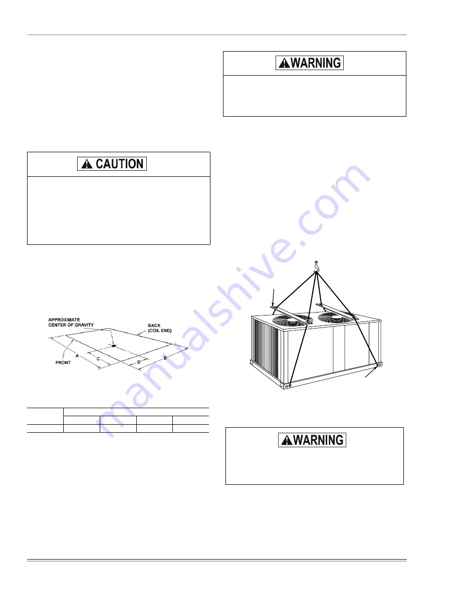 Unitary products group HF-07 Installation Manual Download Page 6