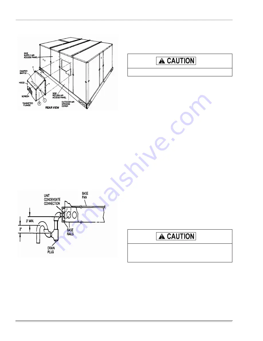 Unitary products group SUNLINE 2000 Installation Manual Download Page 12