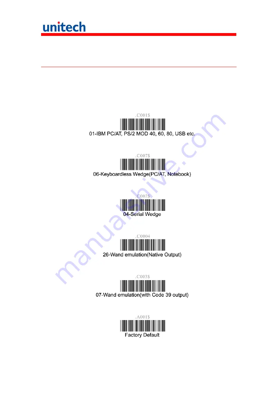 Unitech MS839 User Manual Download Page 34