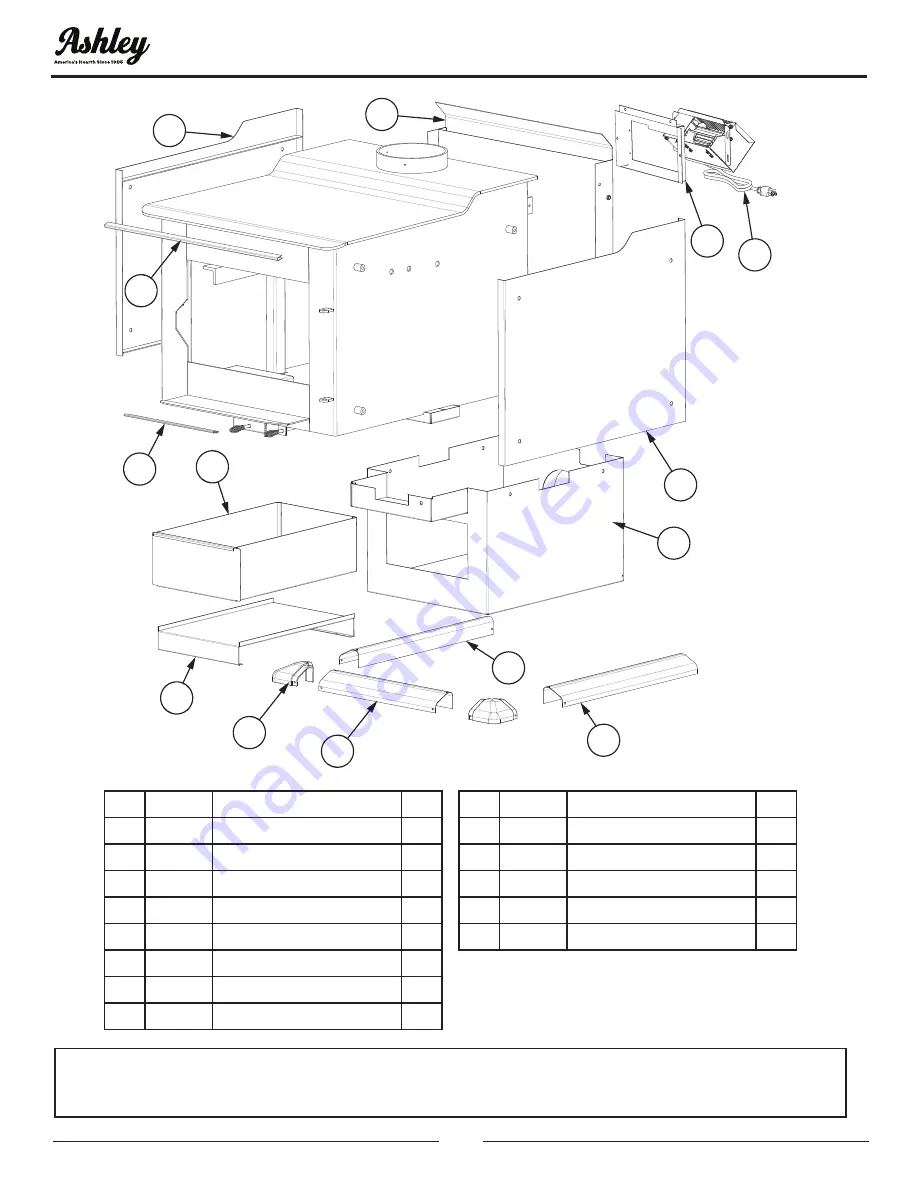 United States Stove Company Ashley AW3200E-P Скачать руководство пользователя страница 18