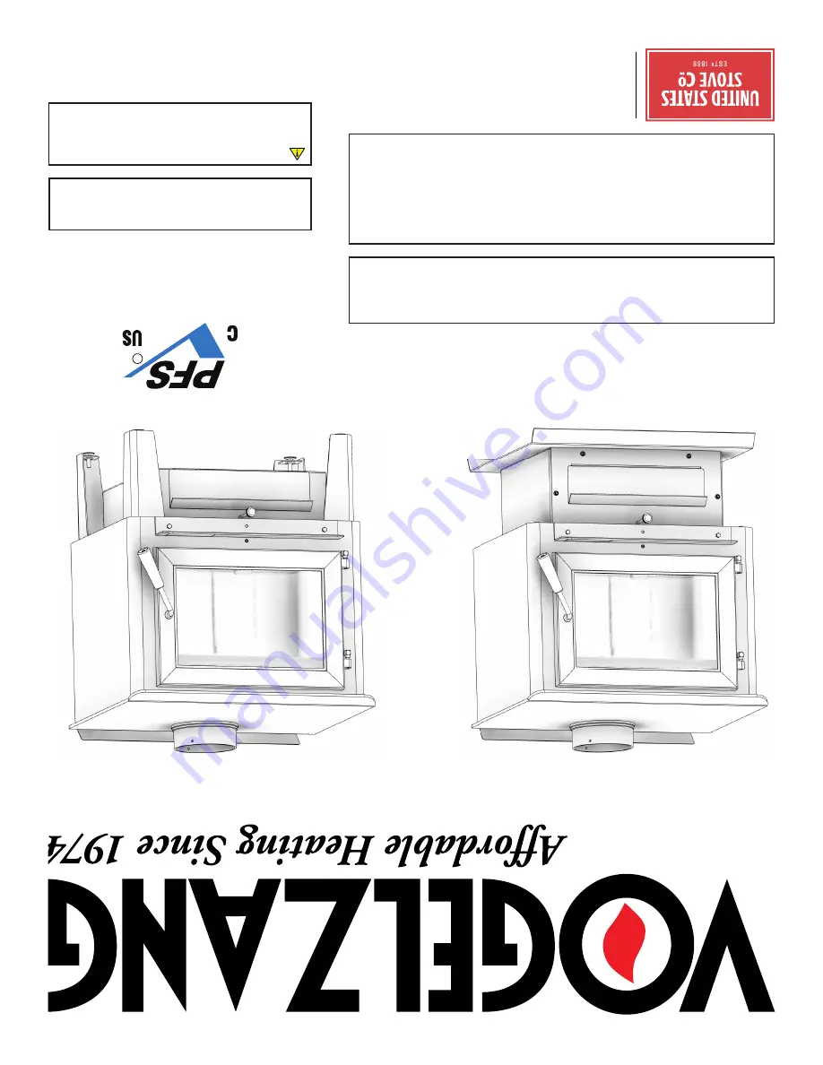 United States Stove VOGELZANG VG2520 Assembly Instructions Manual Download Page 36