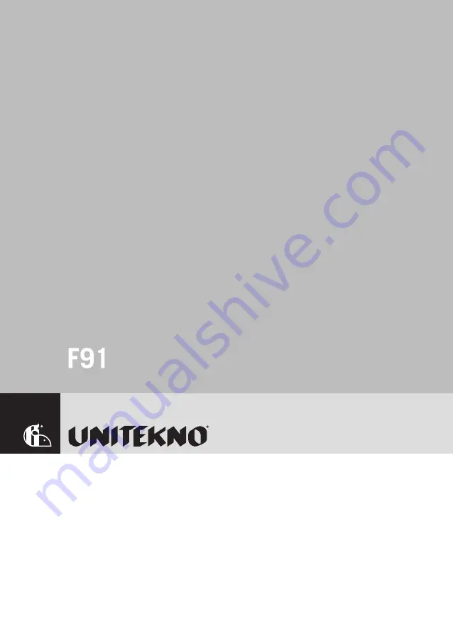 Unitekno F91 Manual Download Page 1