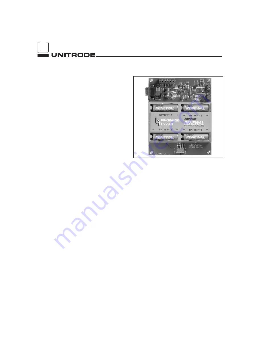 unitrode EV2903 Manual Download Page 1