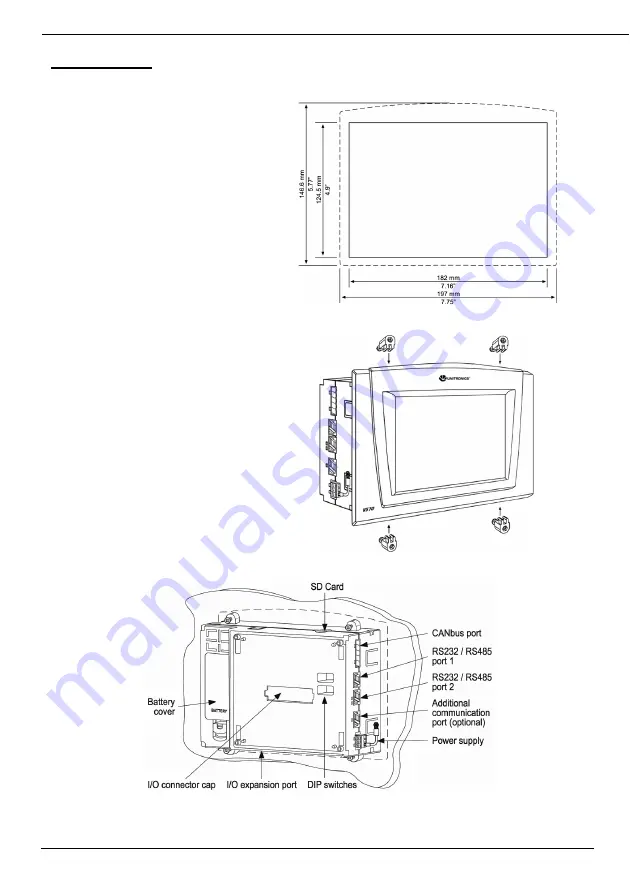 Unitronics Vision OPLC VV570-57-T20B-J Quick Start Manual Download Page 4