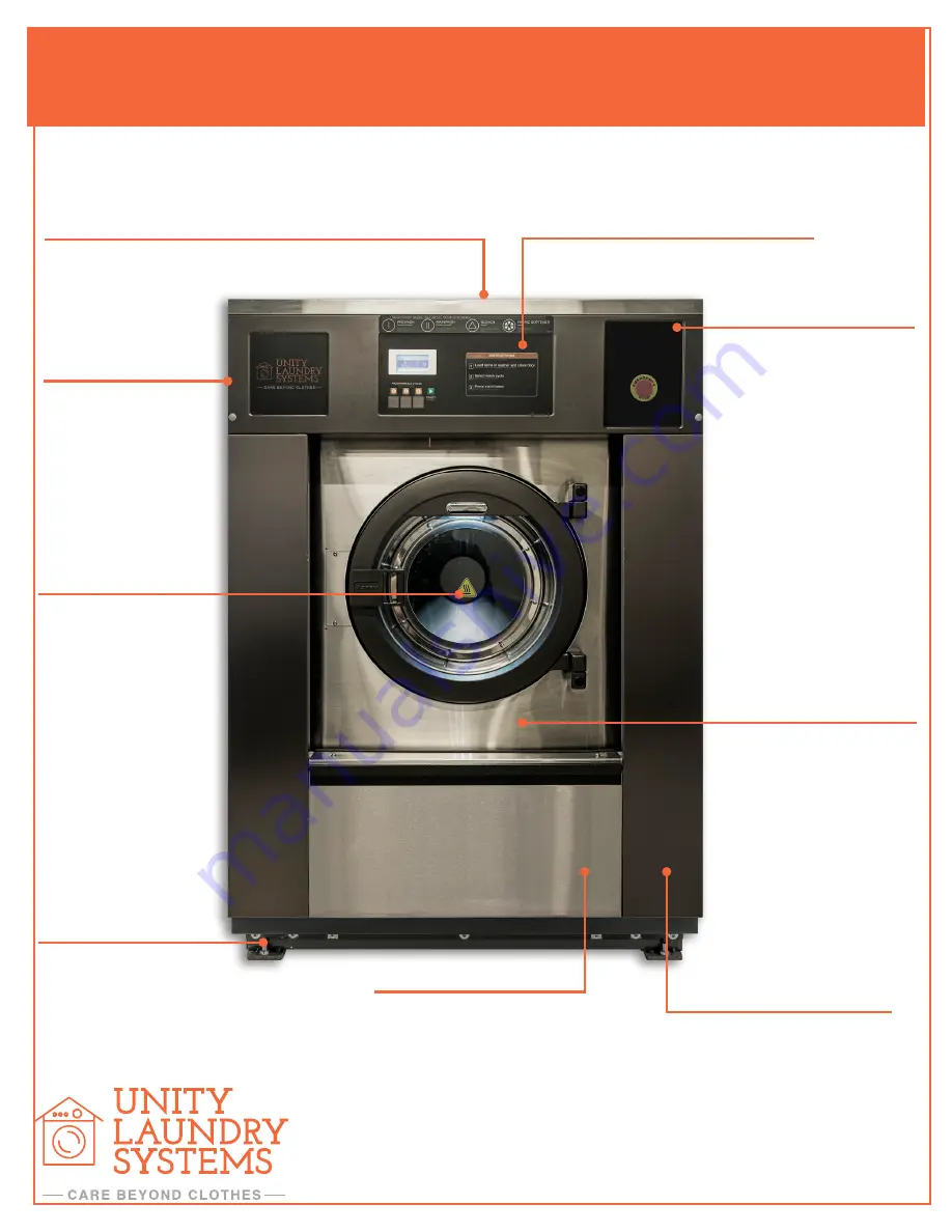 UNITY LAUNDRY SYSTEMS UTS62B Manual Download Page 1